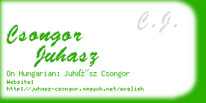 csongor juhasz business card